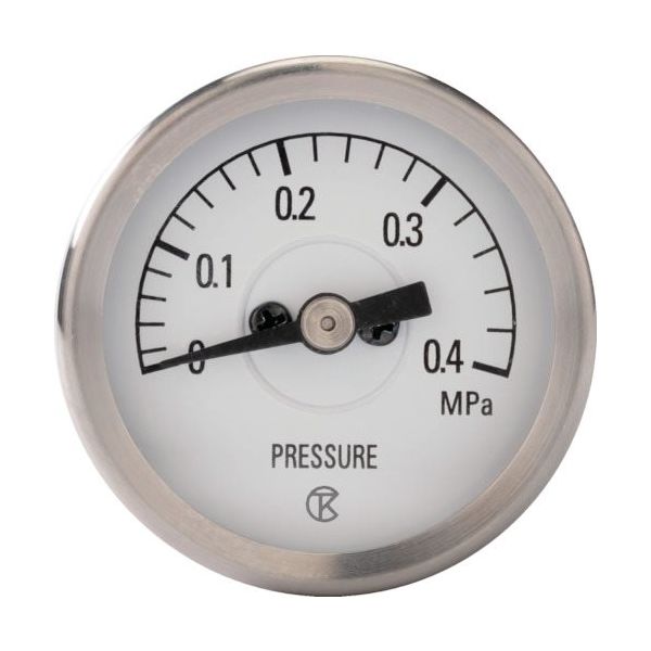 高島計器 高島 小型圧力計(A枠立型・φ30)圧力レンジ0.0~0.6MPa R1/8 1728060 1個 507-7795（直送品）