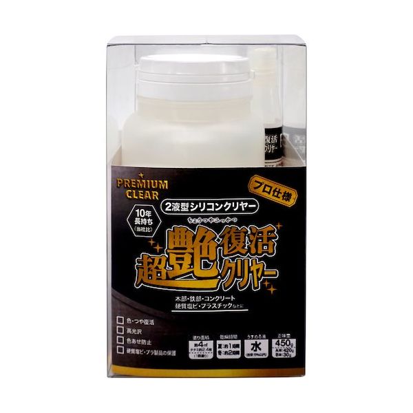 ニッペホームプロダクツ ニッぺ 超艶復活クリヤー 450G HXX964 4976124882500 1個 529-2133（直送品）