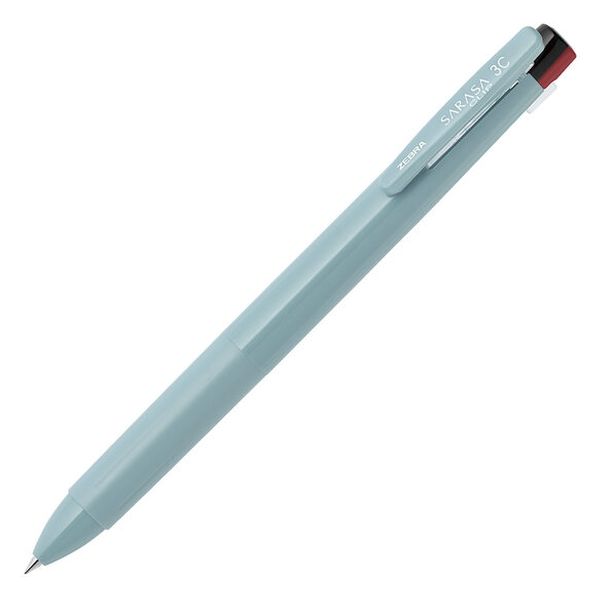 ゼブラ 3色ボールペン サラサクリップ3C 0.4mm ミストブルー J3JS5 