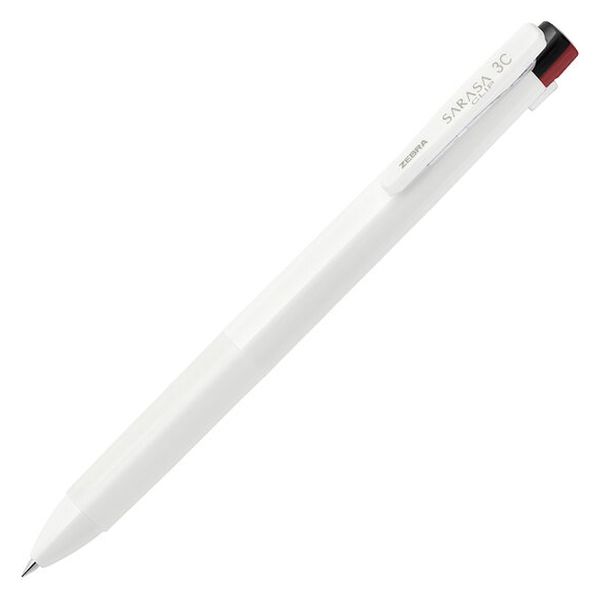 ゼブラ 3色ボールペン サラサクリップ3C 0.5mm 白 J3J5-W 1本