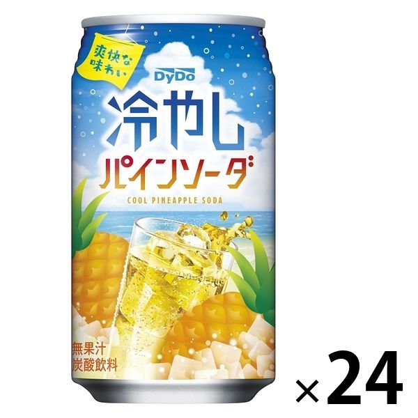 ダイドードリンコ 冷やしパインソーダ 350ml 1箱（24缶入） - アスクル
