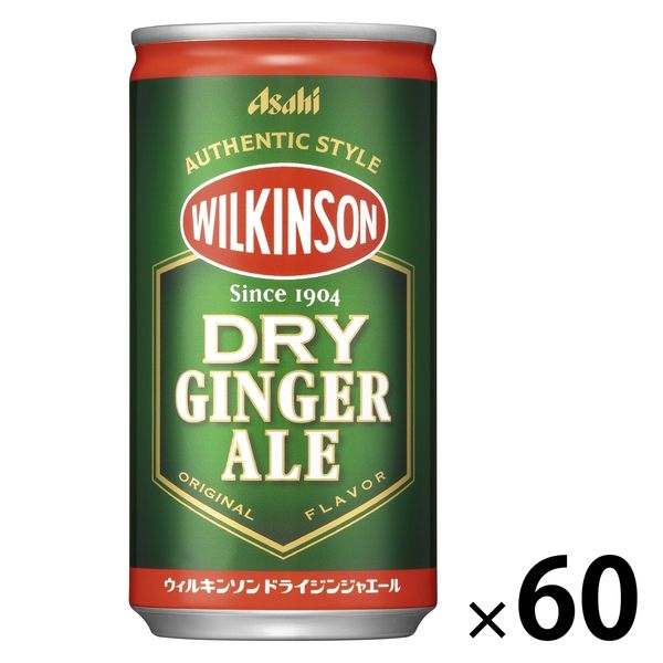 アサヒ飲料 ウィルキンソン ドライジンジャエール 190ml 1セット（60缶）
