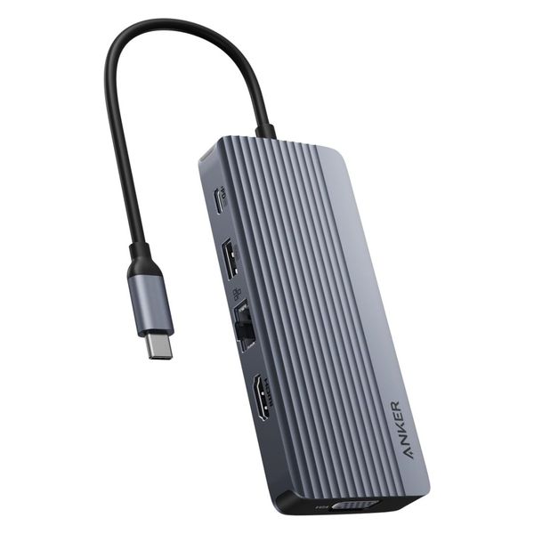 Anker USB-C ハブ(10-in-1 Dual Display)100W USB PD対応 A83C20A1 1個（直送品）