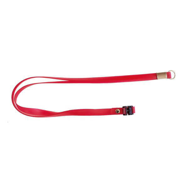 サンフラワー 名札 ネックストラップ スケルトンレッド NS45-R 00340730 1個（直送品）