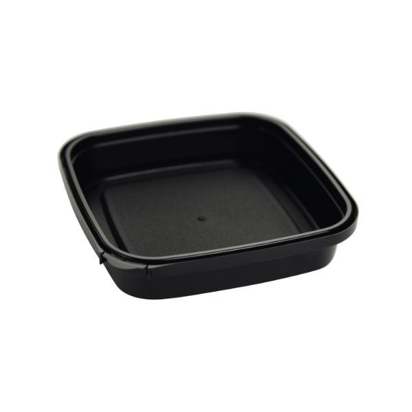 酒井容器 透明カップ エコロック K-300(切取タイプ)黒 本体 00591764 1ケース(400個(1個×400))（直送品）