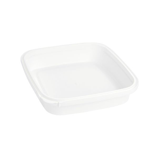 酒井容器 透明カップ エコロック K-300(切取タイプ)白 本体 00591763 1ケース(400個(1個×400))（直送品）