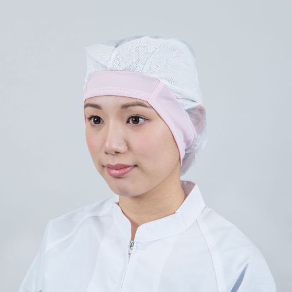 日本フィットフード 不織布キャップ フィットインナー FHI-710P ピンク M 00678491 1ケース(200個(1個×200))（直送品）