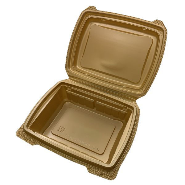 アクタ 弁当容器 TA70-140A(50) 金 00679524 1ケース(200個(50個×4))（直送品）