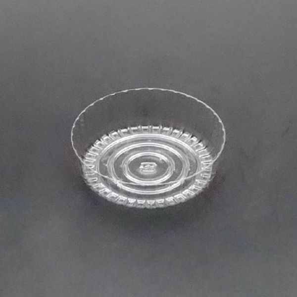 廣川 透明トレー バーム丸型 No.1 30166100 1ケース(14000個(500個×28))（直送品）