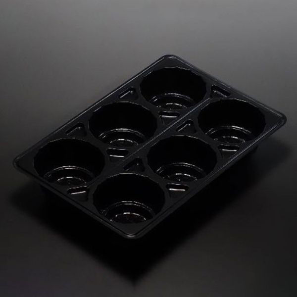 廣川 透明トレー 茶わんむし6P 大袋入り 30247301 1ケース(2000個(1個×2000))（直送品）