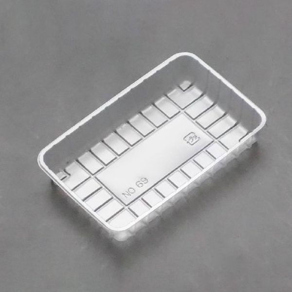 廣川 透明トレー 角トレー 69 大袋入り 30304300 1ケース(6000個(1個×6000))（直送品）