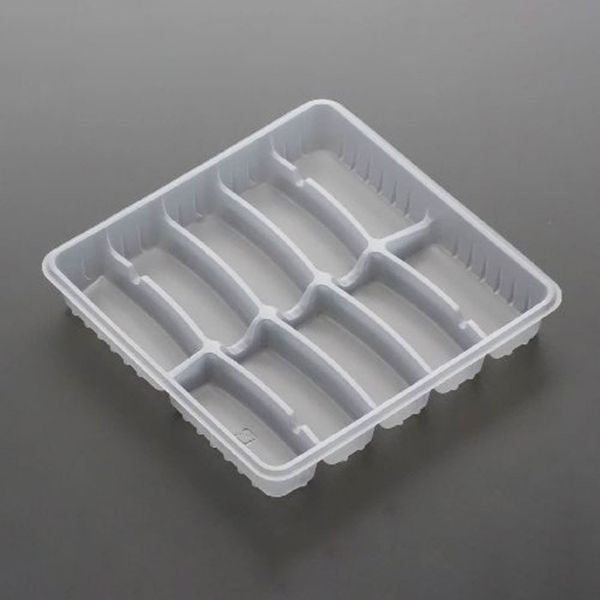 廣川 透明トレー ギョーザ 10P(NI) 30375500 1ケース(1600個(50個×32))（直送品）