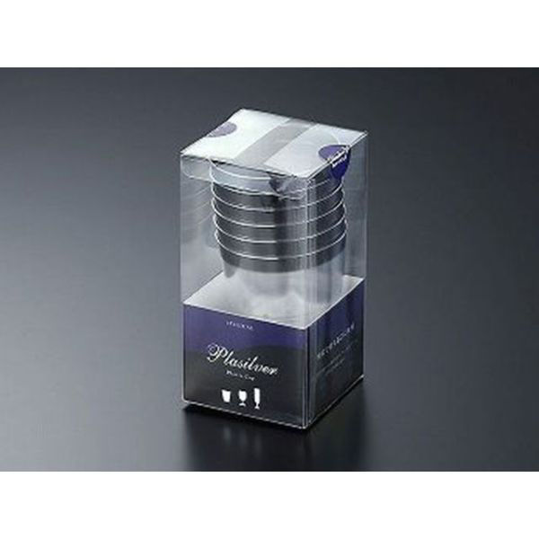 中央化学 グラス プラシルバー カップ 6個入 59543 1ケース(40個(1個×40))（直送品）
