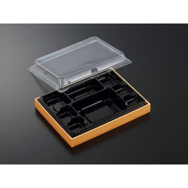 中央化学 折箱 CWA 22-17S 黒-赤杉 (ボ) 966499 1ケース(220個(20個×（直送品）