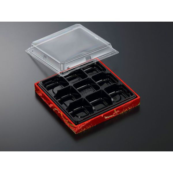 中央化学 折箱 CWA 20-20G 黒-ちぎり (ボ) 968222 1ケース(180個(20個×（直送品）