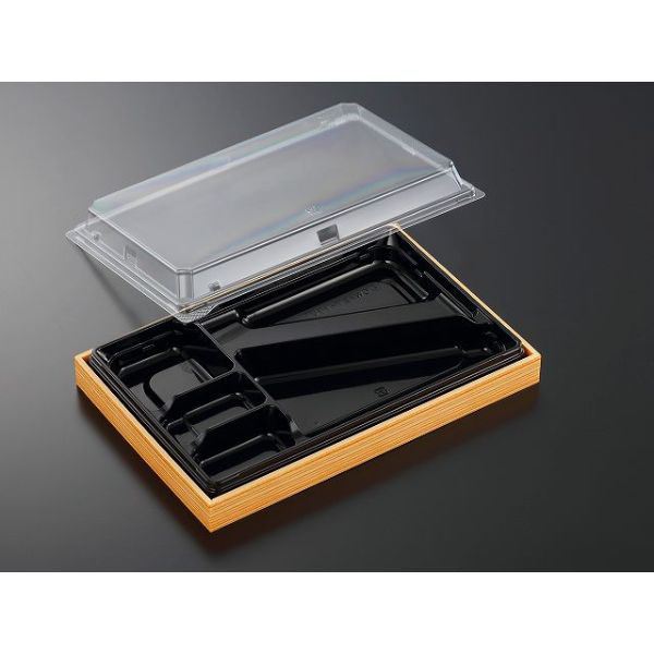 中央化学 折箱 CWA 27-17V 黒-赤杉 (ボ) 968271 1ケース(160個(20個×（直送品）