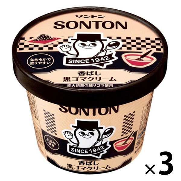 ファミリーカップ 香ばし黒ゴマクリーム 130g 3個 ソントン