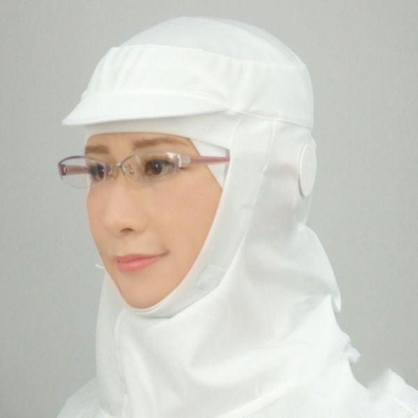 日本フィットフード 衛生用帽子 フィットフード FH-451W ホワイト LL 00665577 1ケース(50個(5個×10))（直送品）