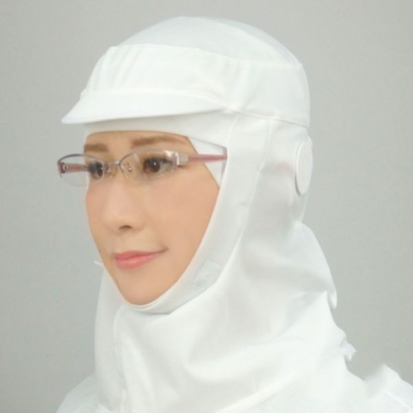 日本フィットフード 衛生用帽子 フィットフード FH-451W ホワイト M 00665578 1袋(5個)（直送品）