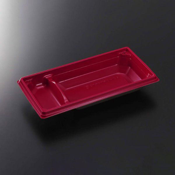 中央化学 CT 中皿 21-12S 赤-BK 165951 1ケース(800個(50個×16))（直送品）