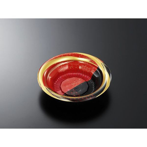 中央化学 どんぶり容器 CT ほまれ丼 M18 風林R-BK 身 171983 1袋(50個)（直送品）