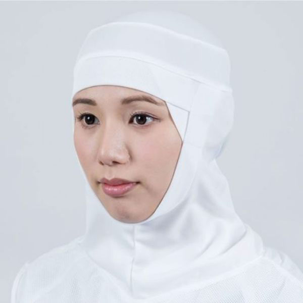 日本フィットフード 衛生用帽子 フィットフード FH-300W ホワイト L 00516824 1袋(5個)（直送品）
