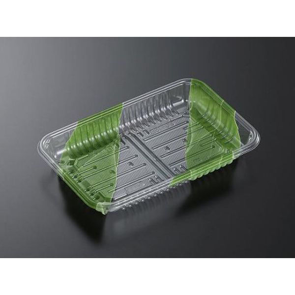 中央化学 透明トレー CSR・N20-13E O 笹流し 161760 1袋(100個)（直送品）