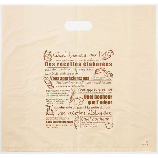 福重 持ち帰り袋 フランセノアゼット小判抜手提袋 大 KT-6 1ケース(1000個(100個×10))（直送品）