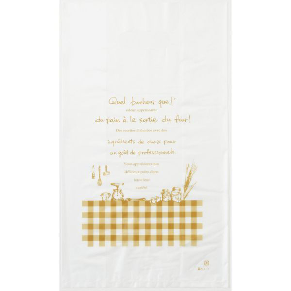 福重 持ち帰り袋 フランセベール小判抜手提袋 小 半透明 KT-1 1ケース(1000個(100個×10))（直送品）