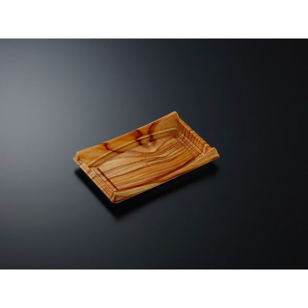 中央化学 刺身容器 CF 船 40 木理BR 身 244558 1ケース(600個(25個×（直送品）