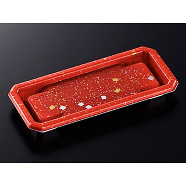 中央化学 寿司容器 CF にぎり L4 赤金箔 身 150706 1ケース(1200個(50個×24))（直送品）