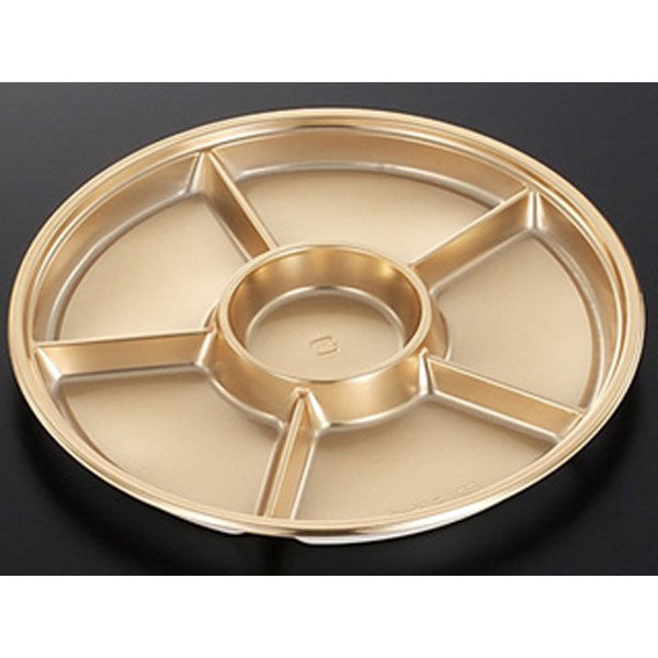 中央化学 オードブル容器 DX PD 丸35-6 G-W 105742 1袋(10個)（直送品）