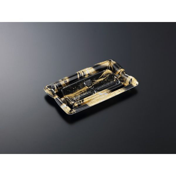 中央化学 刺身容器 雲海20-12 クレアBK 身 363143 1袋(50個)（直送品）