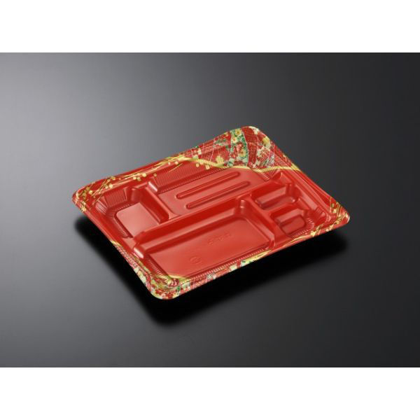 中央化学 弁当容器 CT はずみ K24-20A 巴LR-BK 380741 1袋(50個)（直送品）