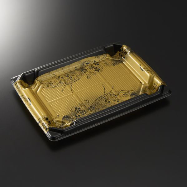 中央化学 刺身容器 四方盛 24-17 永徳BK 身 005082 1袋(50個)（直送品）