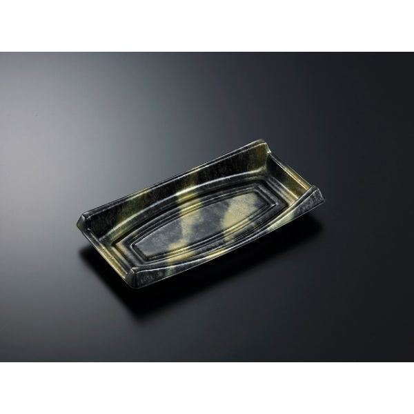 中央化学 刺身容器 CF 船 60 霧島BK 身 246264 1ケース(400個(25個×（直送品）