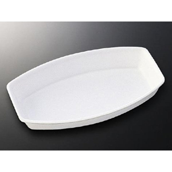 中央化学 鮮魚トレー 芝舟 101 白 11825 1袋(50個)（直送品）