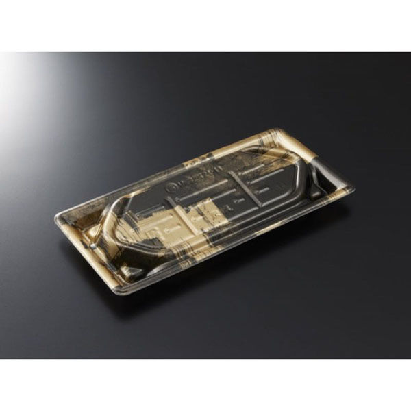 中央化学 刺身容器 漁台24-11 西陣BK 身 00744049 1ケース(800個(50個×16))（直送品）