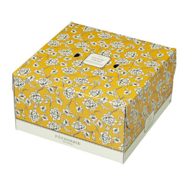 石渡 ケーキ箱 デコレーションケーキ箱 ブーケガルニ140H 7号 126543 1ケース(50個)（直送品）