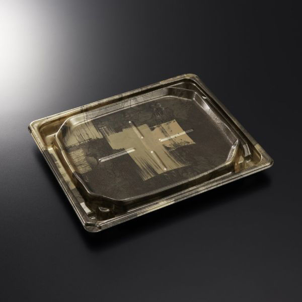 中央化学 刺身容器 BCF 宝台 20-17 西陣BK-BK 身 14399 1ケース(600個(50個×12))（直送品）