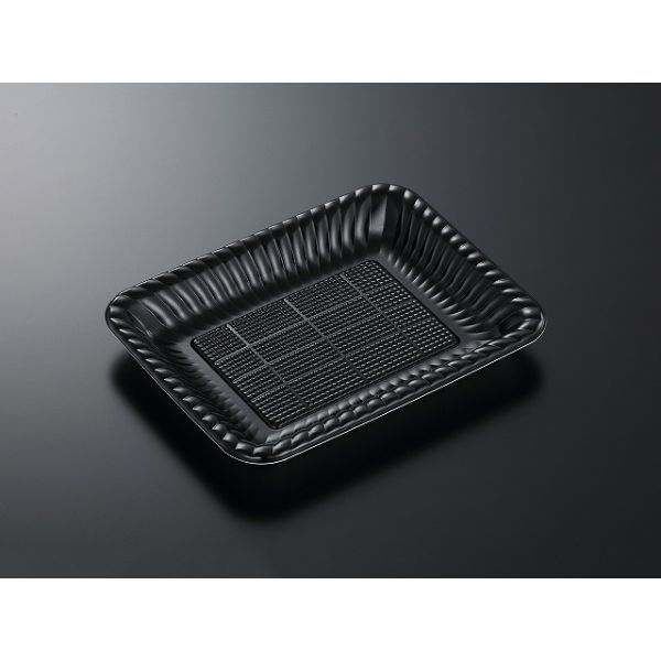 中央化学 オードブル容器 PD プレートK25-20 黒内 身 264838 1ケース(800個(50個×（直送品）