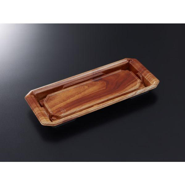 中央化学 寿司容器 HS 澄板 24-11 つきBR-BK 身 20099 1袋(50個)（直送品）