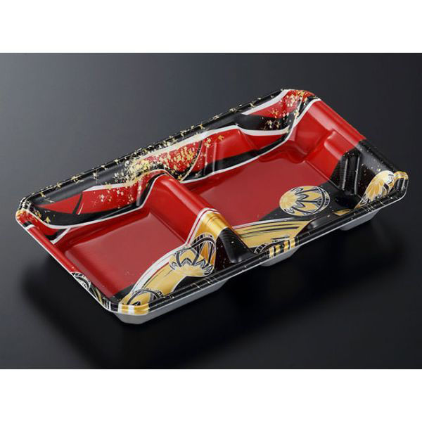 中央化学 冷麺容器 NDC 26-15 てまりRBK 身 367607 1ケース(600個(50個×（直送品）