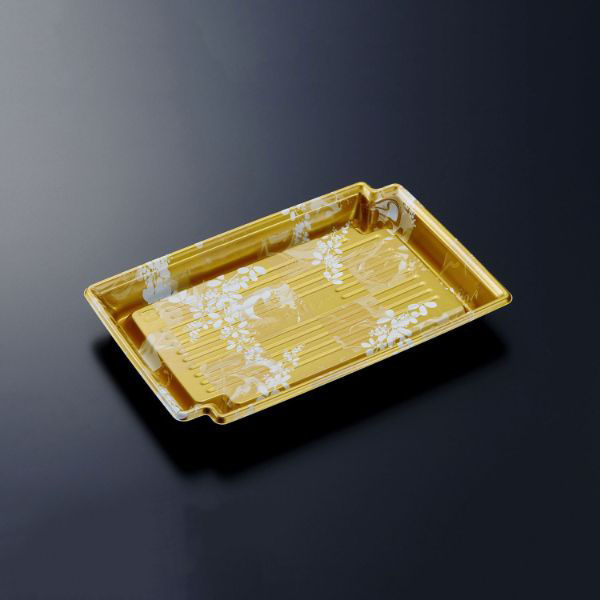 中央化学 刺身容器 CF かく鉢 24-16 みずえ金-BK 身 582676 1ケース(600個(50個×12))（直送品）