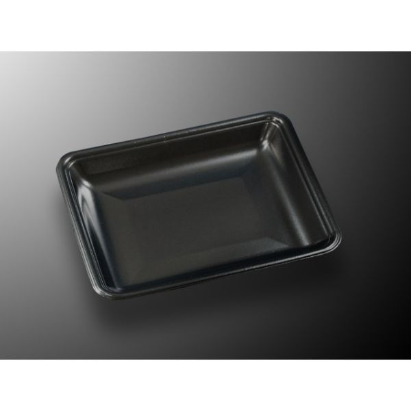 中央化学 発泡トレー CN 20-17E 黒-BK 335364 1ケース(1600個(100個×16))（直送品）