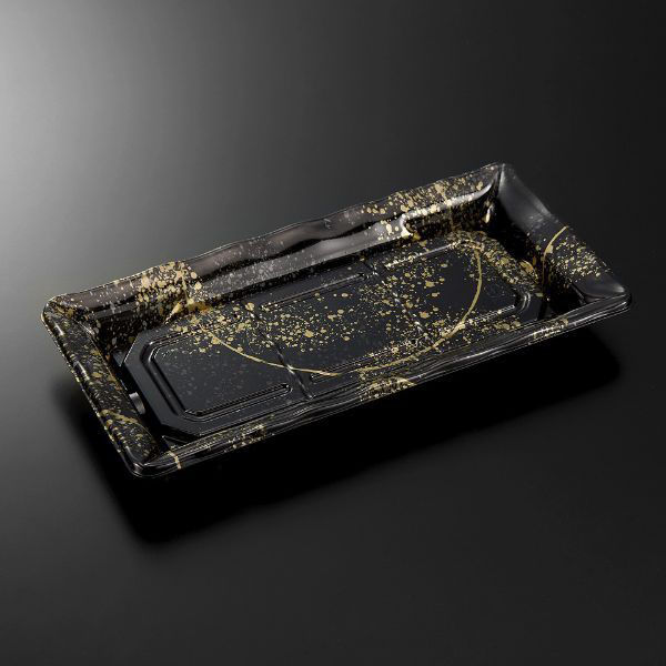 中央化学 刺身容器 C-AP みすず 24-12 月影BK 身 001917 1袋(50個)（直送品）