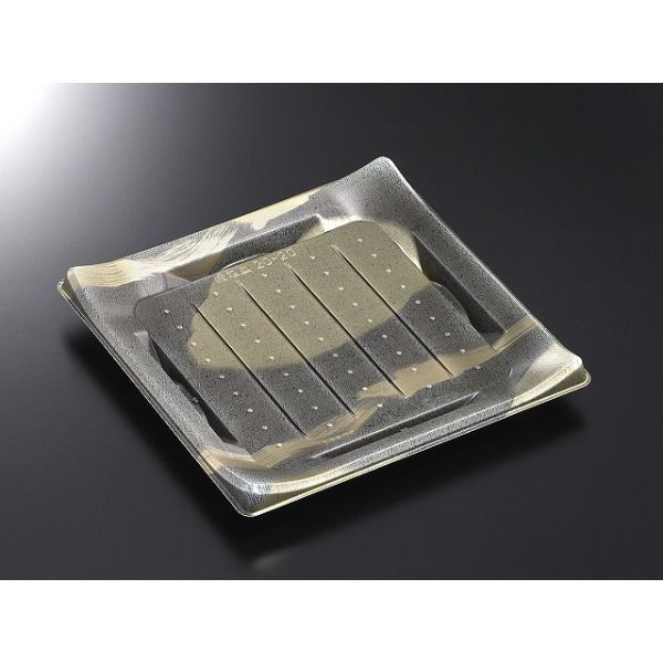 中央化学 刺身容器 CT 波ね皿 20-20 壮月BK-BK 身 142612 1ケース(400個(50個×8))（直送品）