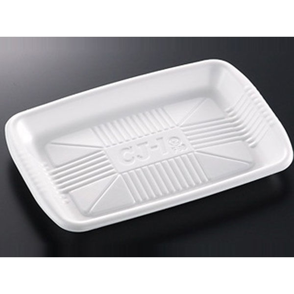 中央化学 発泡トレー CJ-1 白(N) 269142 1袋(50個)（直送品）