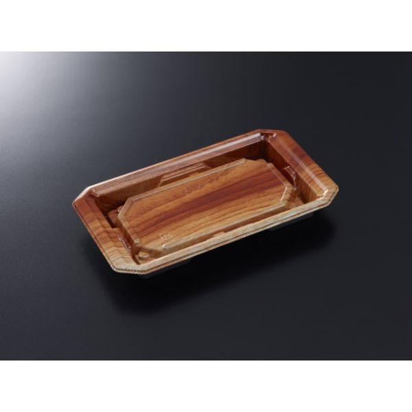 中央化学 寿司容器 HS 澄板 18-11 つきBR-BK 身 19588 1ケース(1000個(50個（直送品）