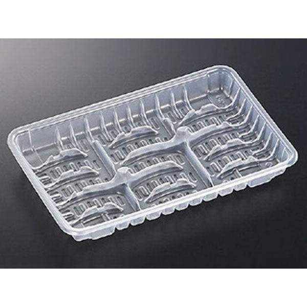 中央化学 透明トレー PP 餃子 15-1 94136 1ケース(700個(50個×14))（直送品）